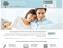 Tablet Screenshot of myfinancialpeaceofmind.com